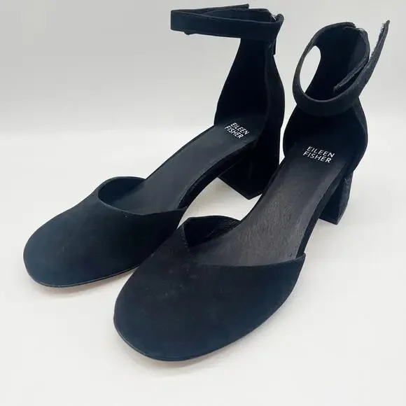 Eileen Fisher Womens's Dota Black Pump Size 8.5